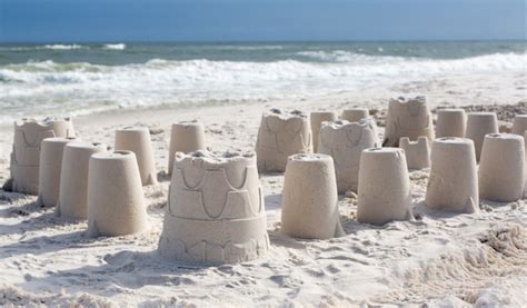 Sand Castles On The Beach Leave Only Footprints