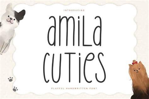 Amila Cuties Font Dfonts