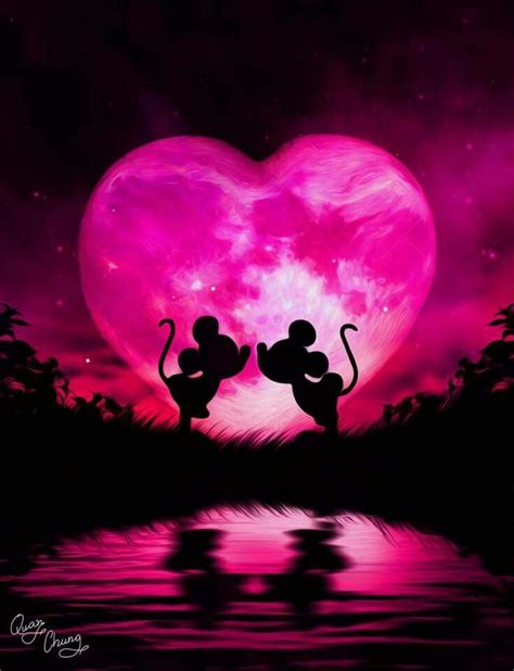 Love Romantic Mickey And Minnie Mouse 736x960 Download Hd Wallpaper Wallpapertip