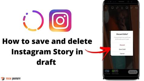 How To Save And Delete Instagram Story In Draft Techjustify
