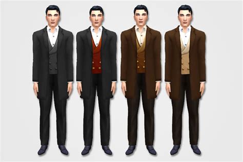Ts4 Mens Casual Edwardian Suit History Lovers Sims Blog
