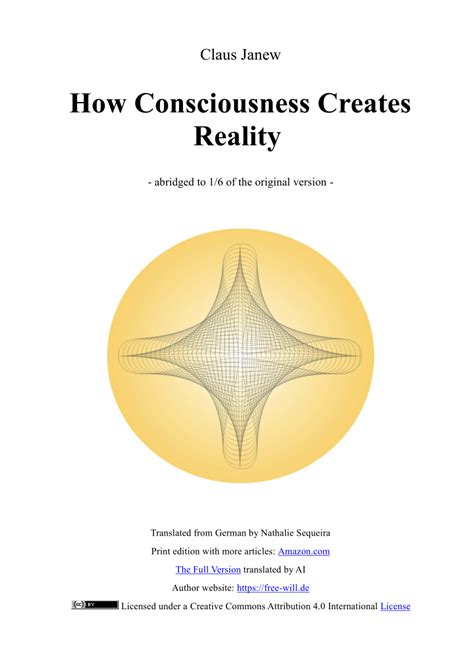 PDF How Consciousness Creates Reality