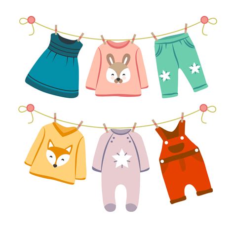 Download Infant Fashion Childrens Vector Baby Clothing Clothes Clipart png image
