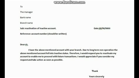 Check spelling or type a new query. How to write application to bank manager to reopen or ...