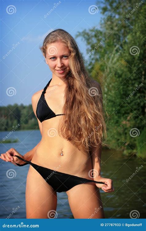 Sexig Flicka I Bikini Fotografering F R Bildbyr Er Bild Av Person