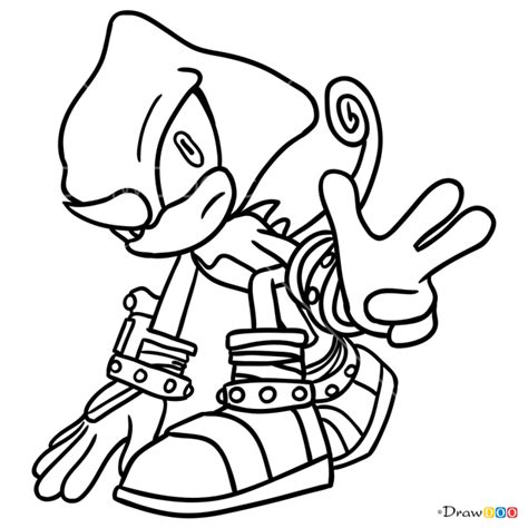 Espio The Chameleon Sonic The Hedgehog Coloring Home