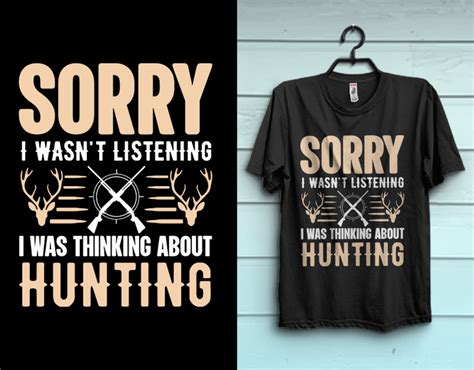 Hunting Typography Vector Tshirt Design On Behance