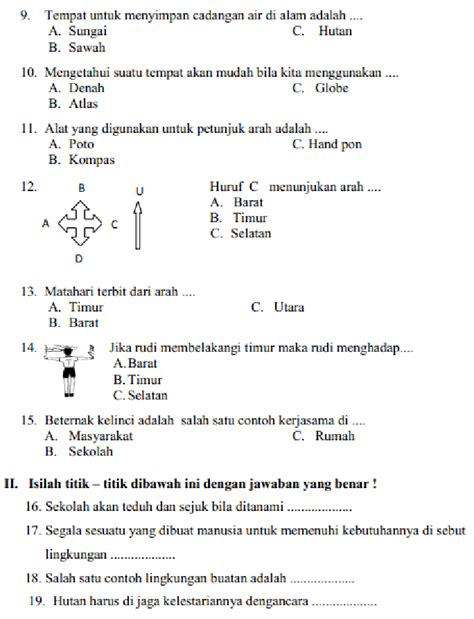 Best Soal Ips Kelas 8 Semester 2 Dan Kunci Jawaban Pilihan Ganda