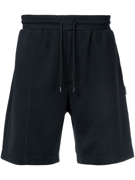 The Upside Midnight 7 Jacquard Knit Performance Shorts In Black
