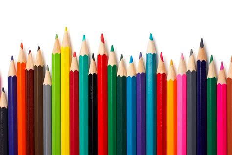 Coloured Pencils Print A Wallpaper