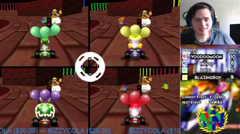 N64 Olympics Day 2 F Zero And Mk64 All Tracks Mk64 Battle Mode First To 3 2 2 Youtube