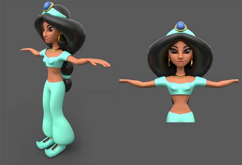 Artstation Jasmine 3d Model