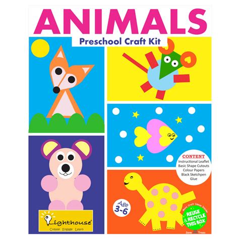 Make Your Own Animal Preschool Craft Kit Art And Craft Toys