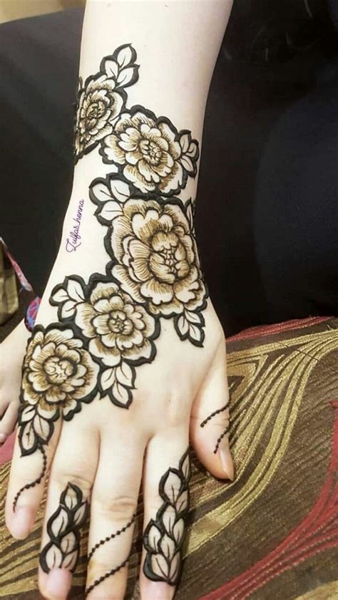 Rose Henna Design By Zulfas Henna Mehndi Designs For Hands Mehndi