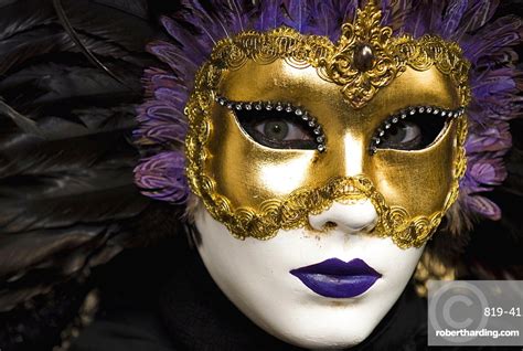 Mask At Venice Carnival Venice Stock Photo
