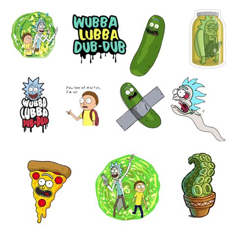 Rick And Morty Sticker Pack 1 The Dark Carnival