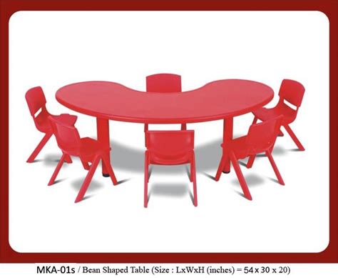 Image Of Mka 01s Bean Shaped Table For Play School The Size Is 54 X 30