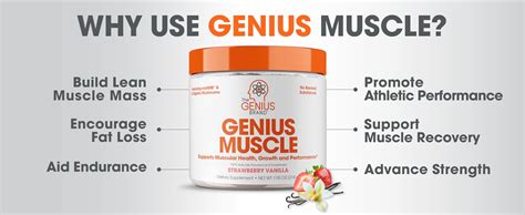 Genius Muscle Builder And Mass Gainer Strawberry Vanilla