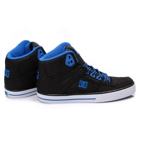 Dc Shoes Spartan High Top Black Blue Mens Trainers Sneakers Shoes Size