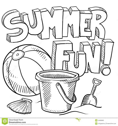 There's so much coloring to do! summer clipart black and white free - Google Search ...