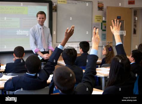 Teacher Takes A Class At Pimlico Academy A Modern Secondary School
