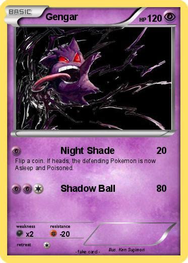 Allister also uses it as a mode of transportation. Pokémon Gengar 999 999 - Night Shade - My Pokemon Card