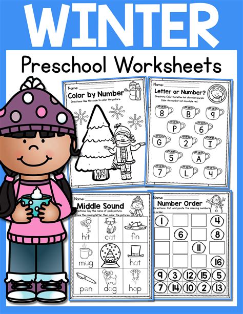 Winter Preschool Worksheets January Made By Teachers