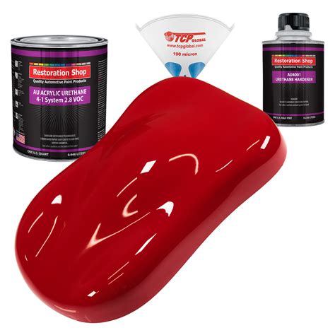 Restoration Shop Viper Red Acrylic Urethane Auto Paint Complete Quart ...