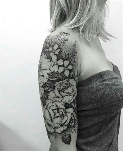 Linework Tattoo Sleeve Sleevetattoos Floral Tattoo Sleeve Tattoo