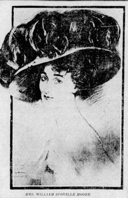 An Old Newspaper Advertisement With A Woman Wearing A Large Hat On Top