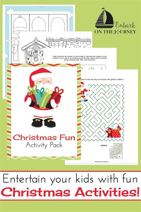 Enjoyable esl printable crossword puzzle worksheets with pictures for kids to study and practise christmas vocabulary. Christmas Activity Pack for Kids of All Ages