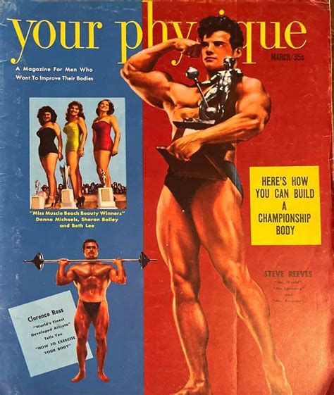 Muscle Fitness March Your Physique Steve Reeves Mr Wor