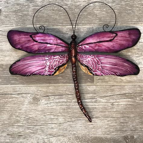 Handmade Metal Landscape And Nature Wall Decor Dragonfly Wall Decor