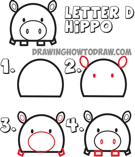 Art projects for kids.org is a participant in the amazon services llc associates program, an affiliate advertising program designed to provide a means for me to earn fees by linking to amazon.com and affiliated sites. Huge Guide to Drawing Cartoon Animals from the Uppercase Letter D - Drawing Tutorial for Kids ...