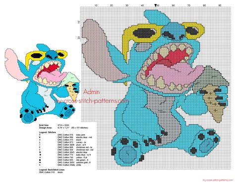 Maybe you would like to learn more about one of these? Lilo & Stitch cross stitch pattern Lilo eating an ice ...