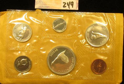 1867 1967 Canada Confederation Uncirculated Coin Mint Set In Original
