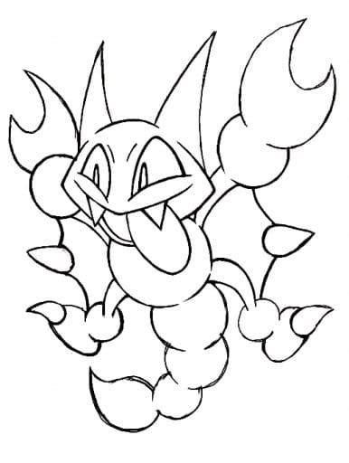 Funny Gligar Pokemon Coloring Page Free Printable Coloring Pages For Kids