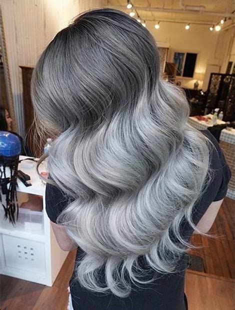 21 Stunning Grey Hair Color Ideas And Styles Silver Ombre Hair Gray Ombre Gold Hair Silver