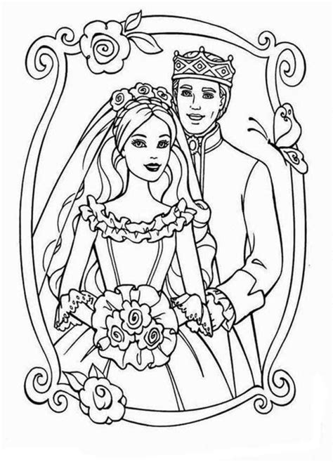 Barbie Wedding Coloring Page Barbie Coloring Pages Wedding Coloring