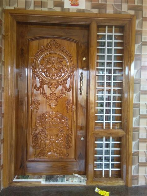 Pin By Kesavan On S Front Door Design Wood Single Main Door Designs
