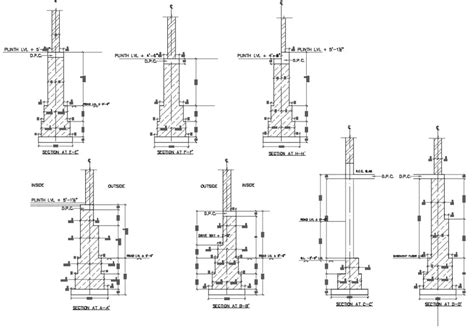 Foundation Detail Drawing Specified In This Autocad File Download The