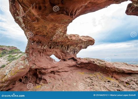 Arch Known As Foradada Del Areny Catalonia Spain Stock Photo Image