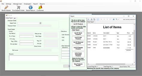 Payroll System In Vb Net With Ms Access Free Source Code Projects And