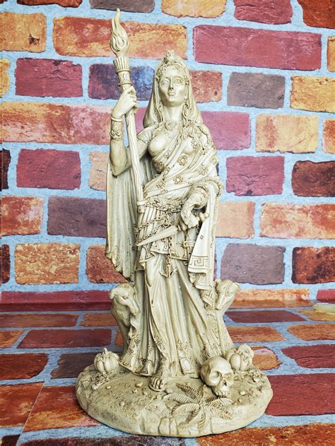 Vintage Hecate Statue Greek Goddess Of Magic Hecate Altar Etsy Canada