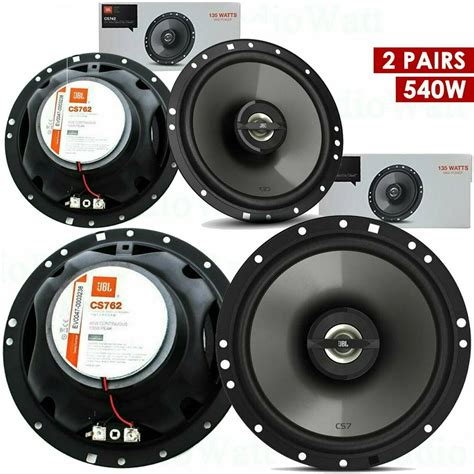 4x Jbl Cs762 65 270w 2 Way Woofer Coaxial Speakers Cs7 Series Car
