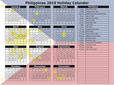 20 2021 Holidays Philippines Free Download Printable Calendar