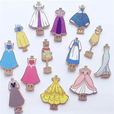 Princess Dresses Pins Disney Disneypins Disneypincollecting Disney