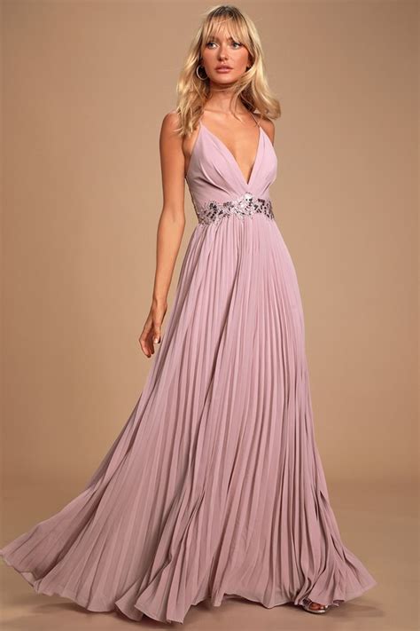 glam lavender dress pleated maxi dress embellished maxi dress lulus