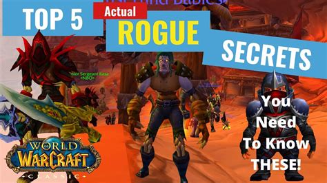 Top 5 Advanced Tricks Every Rogue Needs To Know Youtube