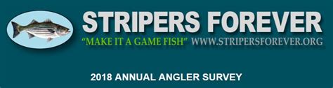 Stripers Forever 2018 Annual Angler Survey Outdoors Unlimited Media